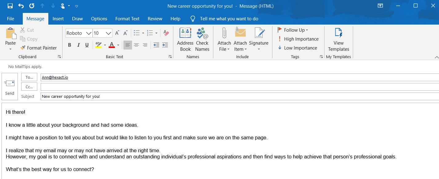 How to schedule an email in Outlook | Hexospark