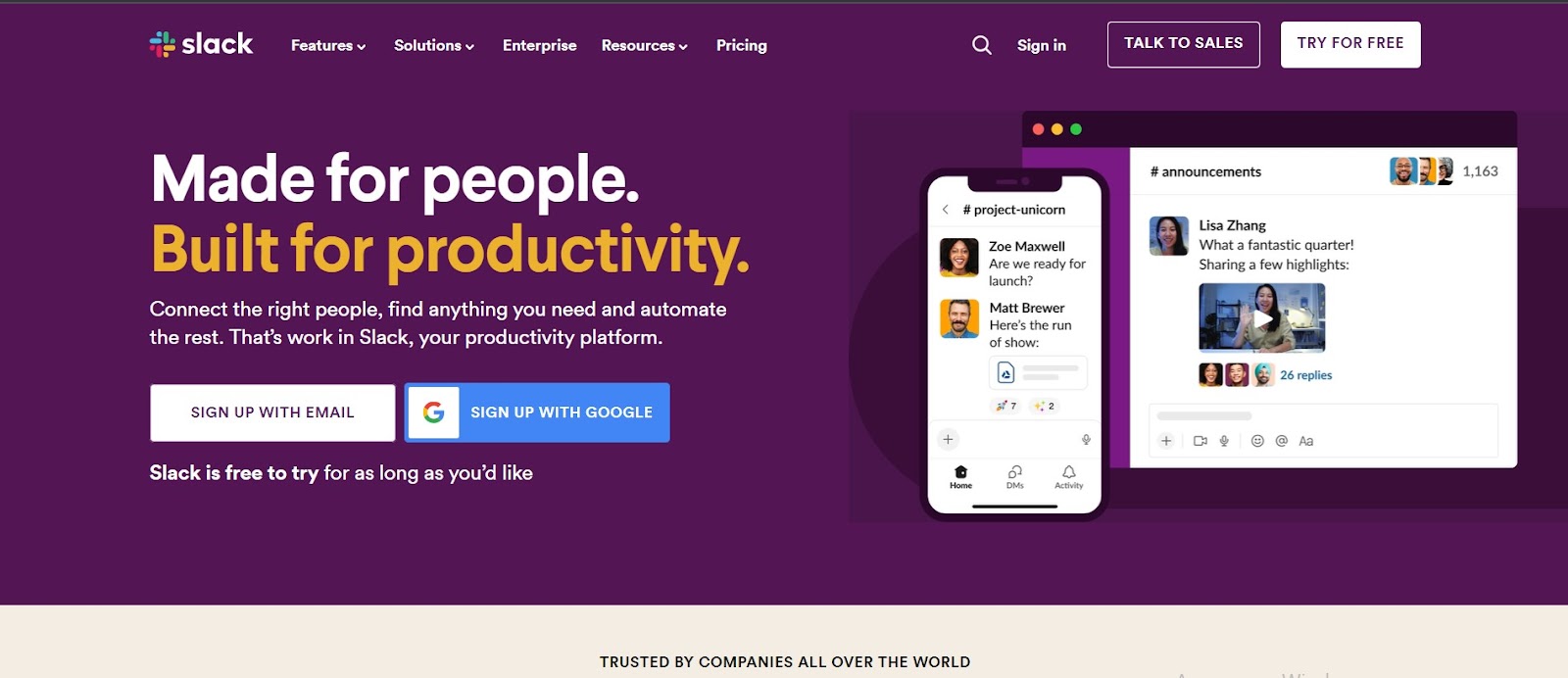 Slack agency tool